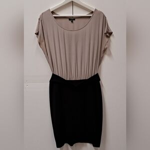 Teenflo Women's Dress Gray Black Silk Top Canada Size  10 US